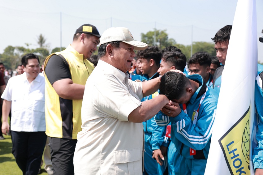 Prabowo Mengenalkan Akademi Sepak Bola Modern Garudayaksa dengan 7 Stadion Latihan