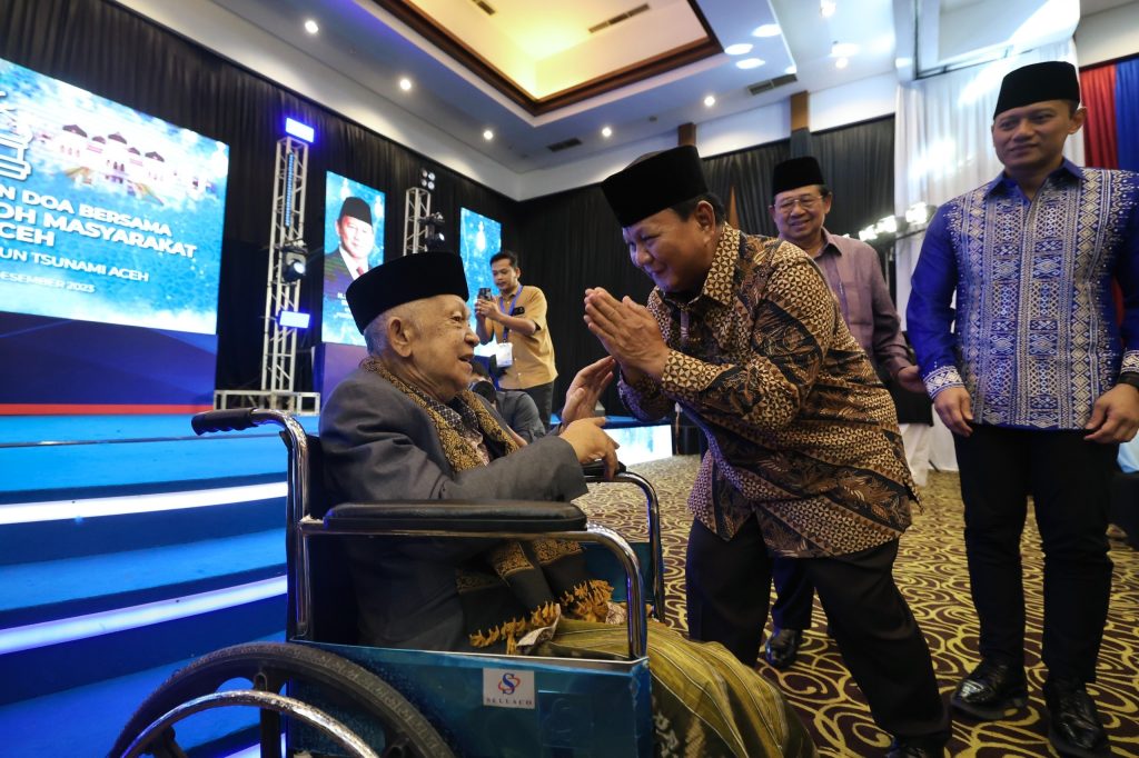 Prabowo: Kasih Sayang dan Penghormatan Saya kepada Rakyat Aceh