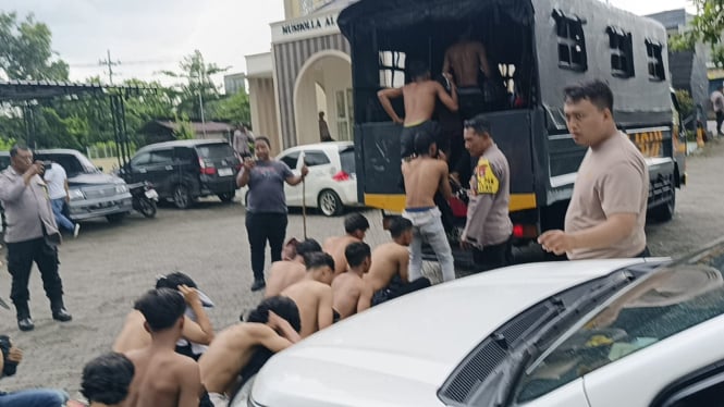 Polisi Diamankan Ratusan Oknum Perguruan Silat saat Konvoi di Jombang, Masyarakat Meresahkan